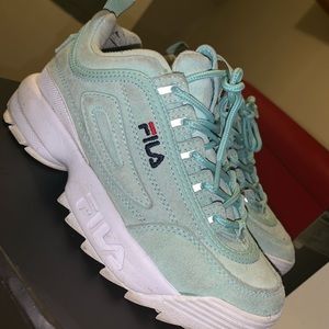 Mint green Fila Disrupter